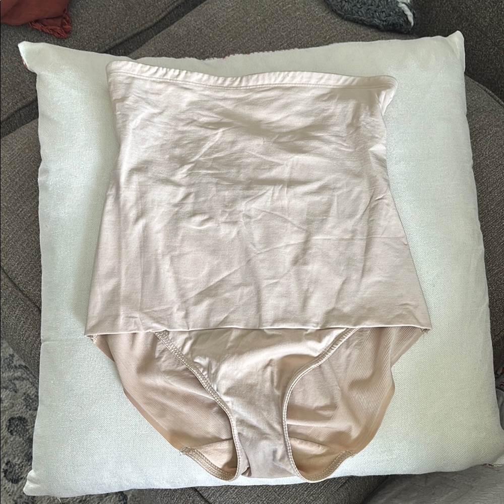 Cream Shapewear High-Waisted Control Brief